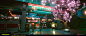 CYBERPUNK 2077 :: Cherry Blossom Market, Grusti : My pleasure to present the Cherry Blossom Market environment that me and my friend Toivo Glumov build during production on Cyberpunk 2077 at CD Projekt Red.
I was responsible for initial level design block