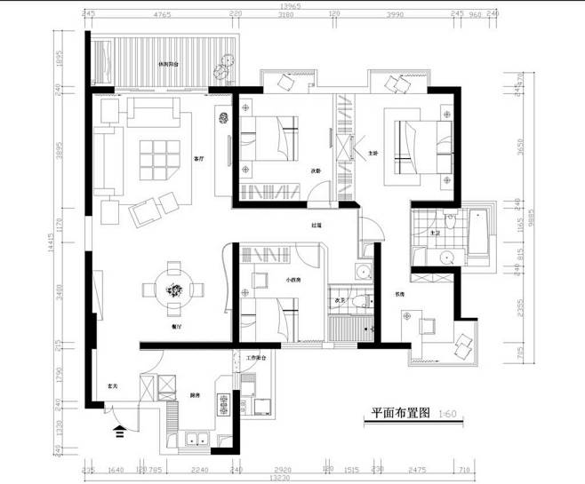 最新四室两厅现代简约格调装修效果图大全2...