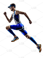 铁人三项,田径运动员,慢跑,男人,通道地毯,马拉松赛跑,垂直画幅,侧面像,阴影,运动员