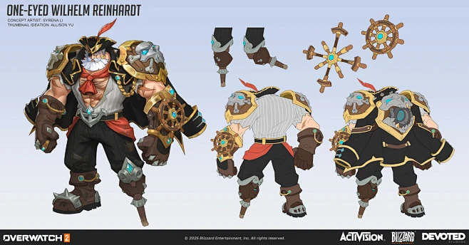 OW2 Legendary Reinhardt Skin-One-Eyed Wilhelm-花瓣网