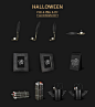 高逼格Halloween万圣节3D场景元素 :  