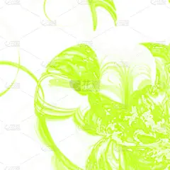 幻想中混乱的五颜六色的分形图案。抽象分形形状。3d 渲染插图背景或壁纸