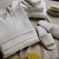 Give yourself the whole hotel spa experience with this luxury Egyptian cotton gift set complete with a waffle robe, slippers and Turkish towel set. It makes for a lovely gift for someone you love and the ultimate treat-yourself essential for a home spa da