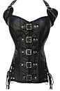 Black Gothic Halter Bustier Corset