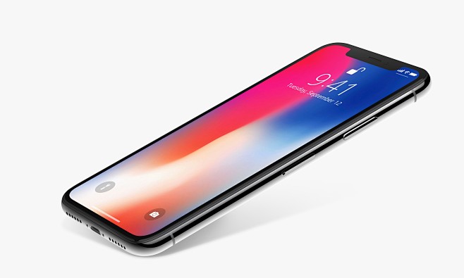苹果手机Iphone X 显示屏幕展示效...