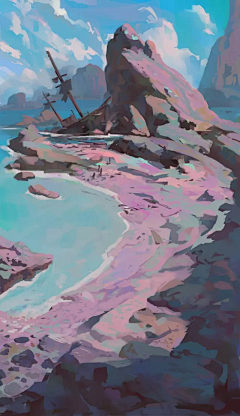 最懒最粉的海星采集到场景原画