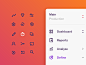 Heap App Iconography ux ui web icon set icon iconography icons app