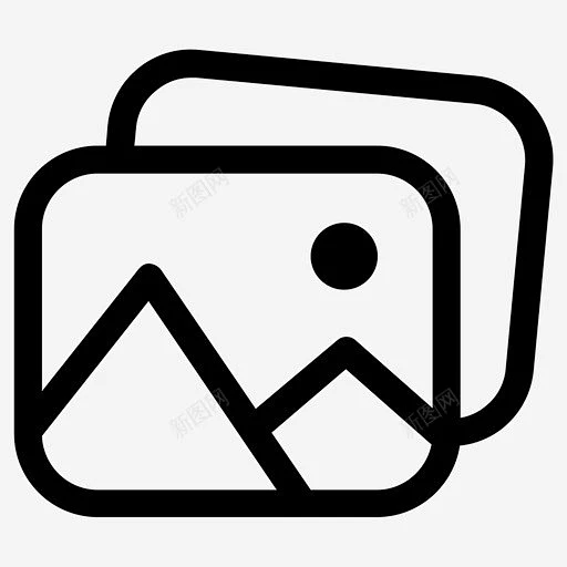 照片库相册图标 页面网页 平面电商 创意素材-花瓣网