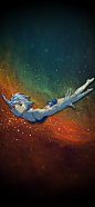 霓虹创世纪福音战士, 空间, 星系, 丰富多彩, 动漫女孩, Ayanami Rei