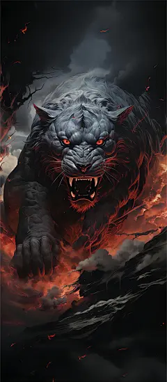 筑梦师手机超清壁纸157-挺大的黑色猛兽（22P）-今日头条