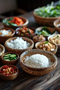 泰式风味美食美食摄影