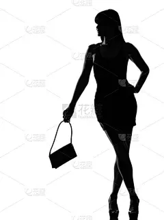 女人,零钱包,拿着,等,高雅,垂直画幅,美人,女子晚礼服,高跟鞋,剪影