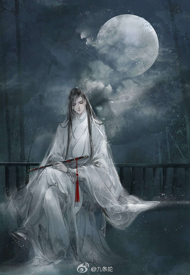 画师九条轮魔道祖师蓝忘机