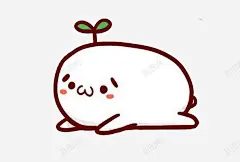 卡通表情包坐地板心情差图标 平面电商 创意素材