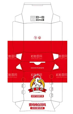炸鸡店汉堡盒  - 源文件下载【酷图网】壹鸡棒,鸡排,炸鸡店,海报,CDR,矢量文件,素材,