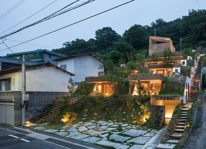 日本高松市半山坡集合住宅 Greendo...