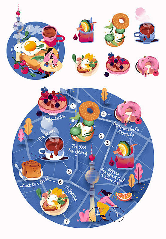 20 food illustration...
