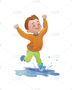 一见倾昕采集到雨衣小孩