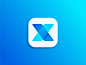X Logo Icon by Ashraful Islam on Dribbble _同盾云logo视觉映射_T2020121 #率叶插件，让花瓣网更好用_http://ly.jiuxihuan.net/?yqr=11134937#