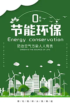 节能环保城市绿色宣传海报