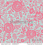 Vintage floral seamless pattern in vector