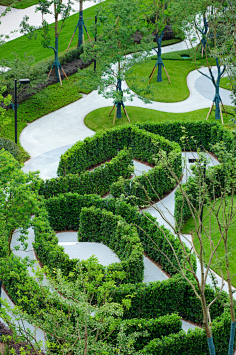 绿篱植物设计图集下载】绿墙模纹花坛/法式园林花园/植物树木修剪迷宫