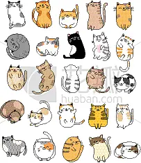 可爱的,动物手,高雅,卡通,愉悦,贺卡,文字,浪漫,绘制,收集