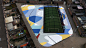 轨道，荷兰 / Gummy Gue : 围绕笼式足球场地的画作