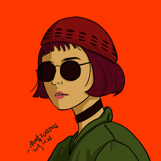 这个杀手不太冷小萝莉插画