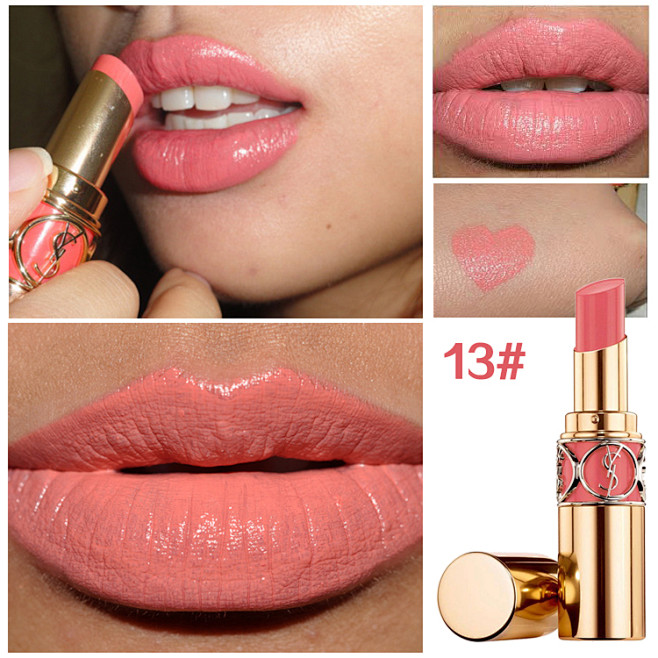 12:48:1813#珊瑚橘粉色ysl~rough v  迷魅(圆)~慕斯纯色覅哦哦那同采