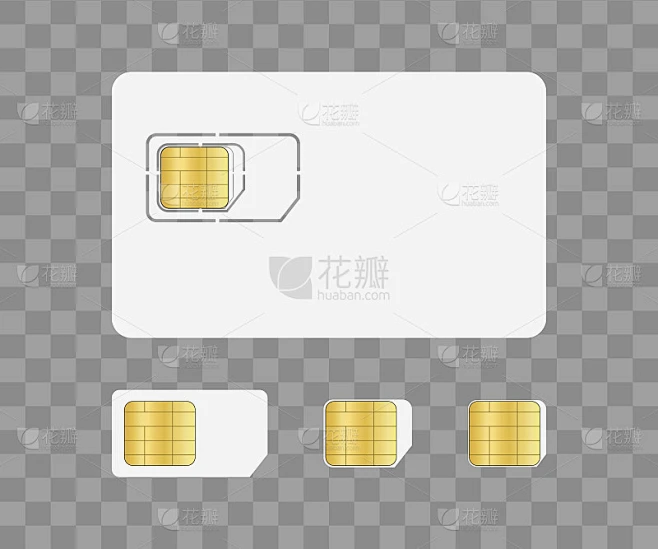 Sim card for mobile with chip. Simcard for identit素材-花瓣网