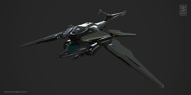 Gunship - Highpoly