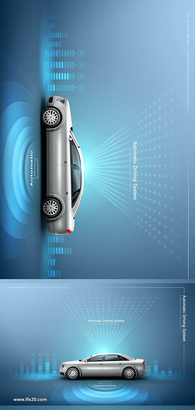 【乐分享】未来科技技术汽车海报PSD素材...