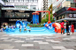 THE SHOWER - 100architects : The Shower Life Hub | Shanghai | China   The Shower is a creative and eye-catching intervention on the central plaza of Life Hub @ Daning for the joy and entertainment of kids, families and youngsters. A platform to foster soc