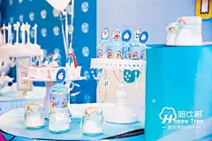 哈比树儿童派对-万狮京华大酒店 哆啦A梦主题生日派对-宝宝宴案例-哈比树儿童派对作品-喜结网