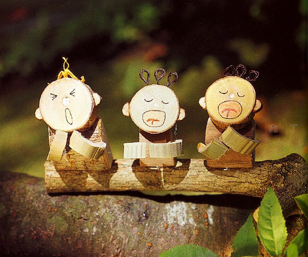 DIY木制工艺品小摆件 独具艺术气息的小...
