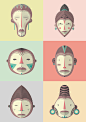 AFRICAN MASK - CHOKE.ES : I love african mask, design and illustration. This is the result