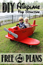 DIY Airplane Play Structure     Please!! *LIKE & SHARE* Thanks!!. Dare to Dream and Soar Like an Eagle: The Sky's the Limit with this awesome airplane play structure with these FREE plans! The kids will love it!