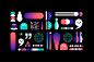 The Bowlers' : Playing with the apostrophe in the brand name, we tried to create an image of a bowling ball with the shape of '. The apostrophes come in different shapes and colors to represent different bowlers’ personalities. We also developed a wide ra