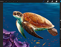 Sea Turtle digital p...