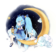 飘在天空中的果冻采集到初音未来