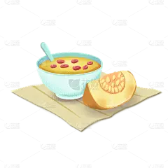 手绘-养生美食手绘贴纸