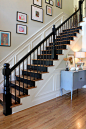 Painted Black risers - traditional - staircase - other metro - Stacy Jacobi