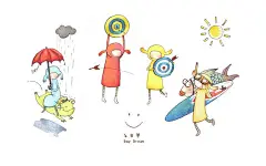 台湾插画家黄匀弦插画壁纸：白日梦 - 黄匀弦插画图片壁纸1