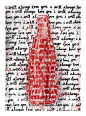 亲吻过去，可口可乐经典玻璃瓶100岁海报作品。你最爱哪一款?