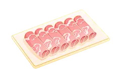 肥牛卷羊肉卷食物插画图片设计素材