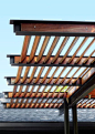 Patio Details: A Modern Pergola Stands Up: 