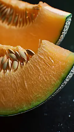 哈密瓜有机清新甘甜绿色水果夏季美味可口
