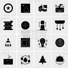 set 16 universal icons business