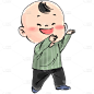 水墨-人物插画贴纸9